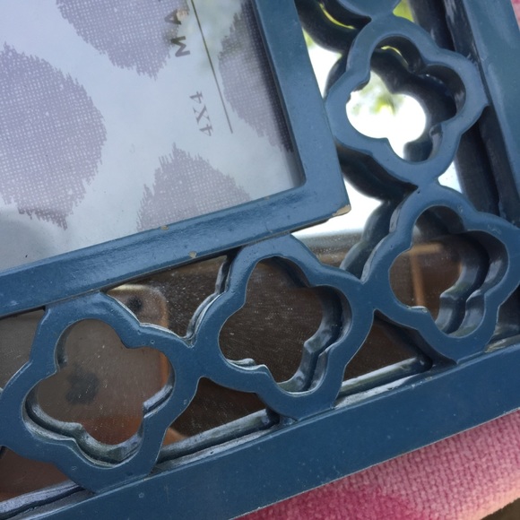 Max Studio Accents Max Studio Mirror Picture Frame Blue Home Decor